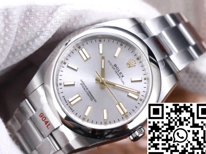 EW Silver 41MM Oyster Dial Perpetual M124300-0001 Rolex Factory 0502